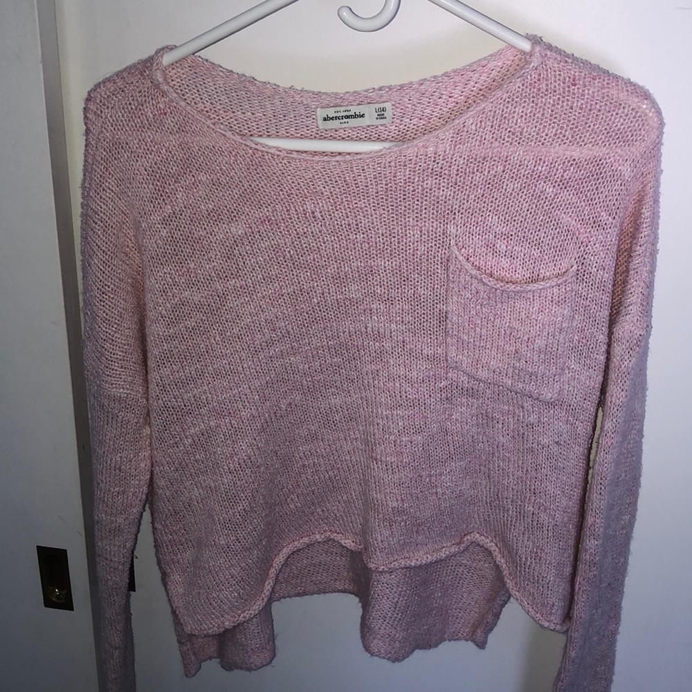 Pink Abercrombie Kids Sweater